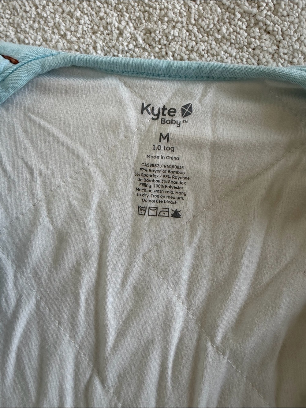 Kyte Light Blue Pirate Print Sleep Sack Pajamas - Picture 4 of 4